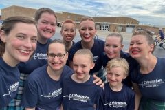 Dancers ready to step off